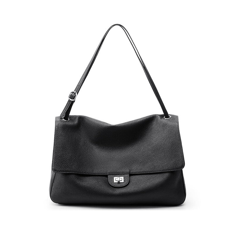 Women's Large-capacity Leather Casual Tote Bag Shoulder Crossbody Purse Versatile Work and Travel Office