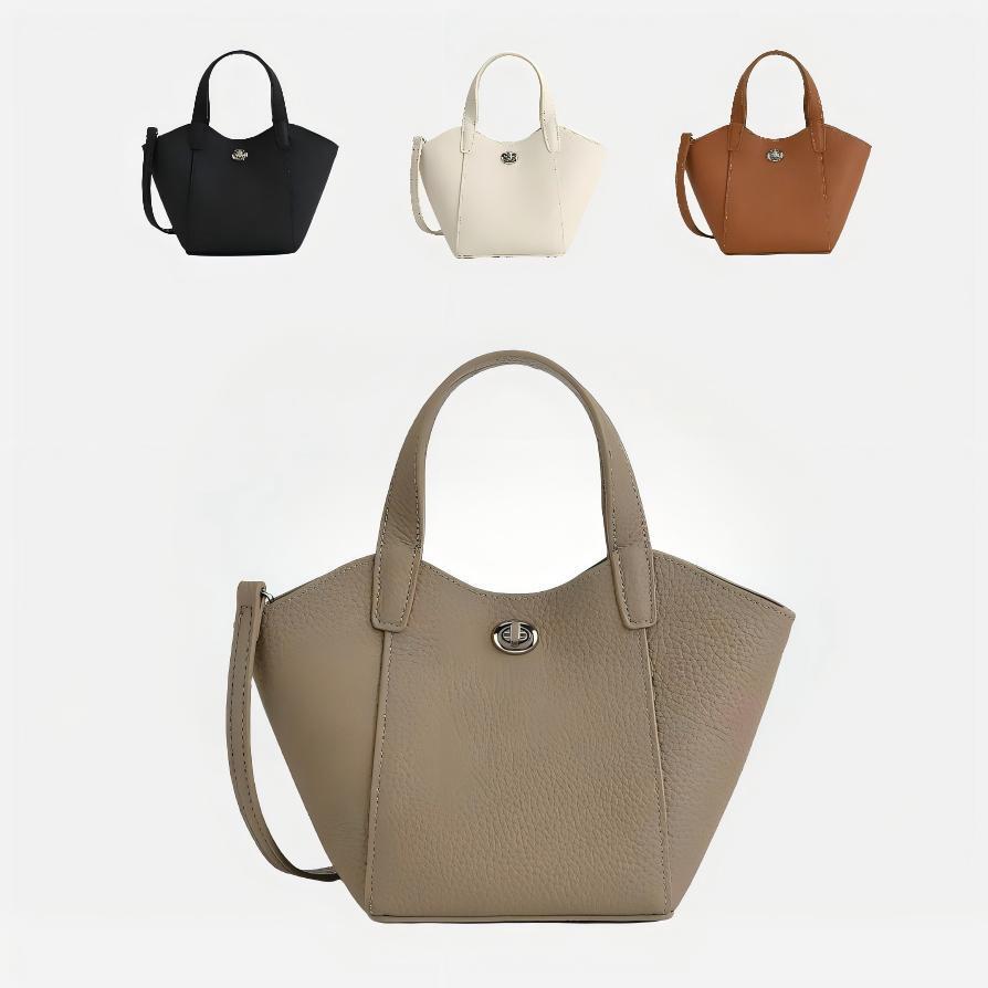 Women's Minimalist Commute Office Leather Workwear Tote Bag Shoulder Crossbody Purse Versatile Work and Travel