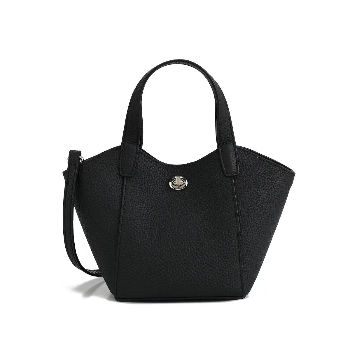 Women's Minimalist Commute Office Leather Workwear Tote Bag Shoulder Crossbody Purse Versatile Work and Travel