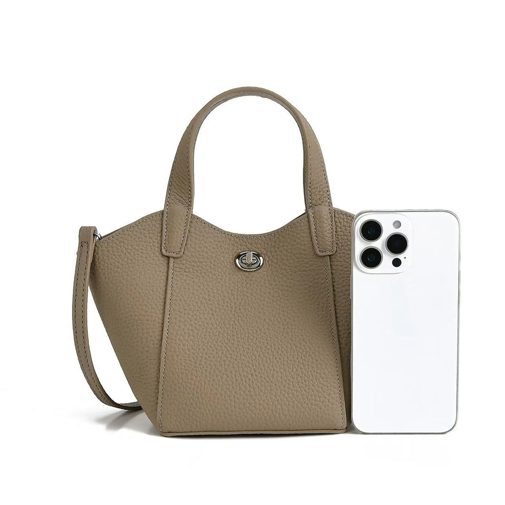 Women's Minimalist Commute Office Leather Workwear Tote Bag Shoulder Crossbody Purse Versatile Work and Travel