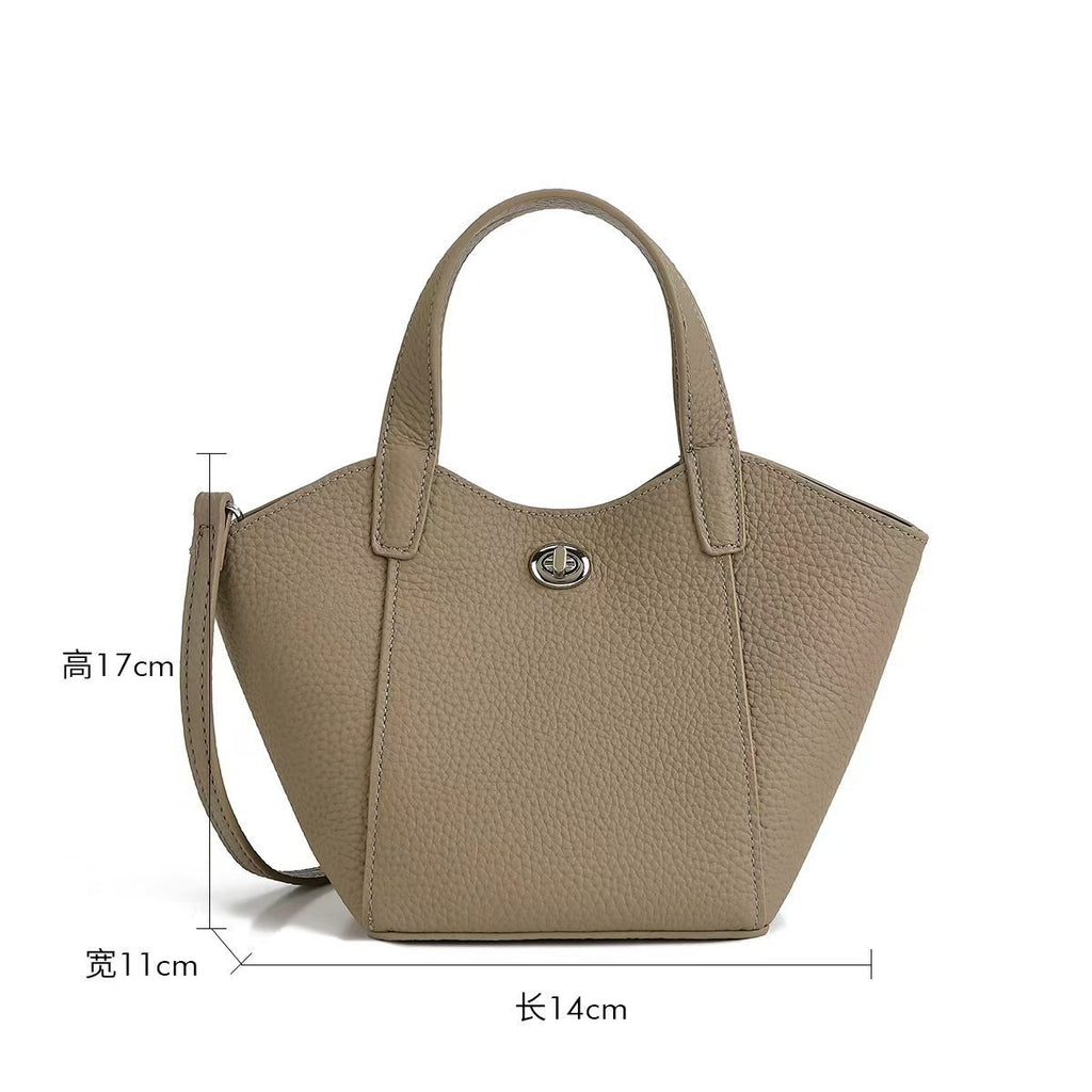 Women's Minimalist Commute Office Leather Workwear Tote Bag Shoulder Crossbody Purse Versatile Work and Travel