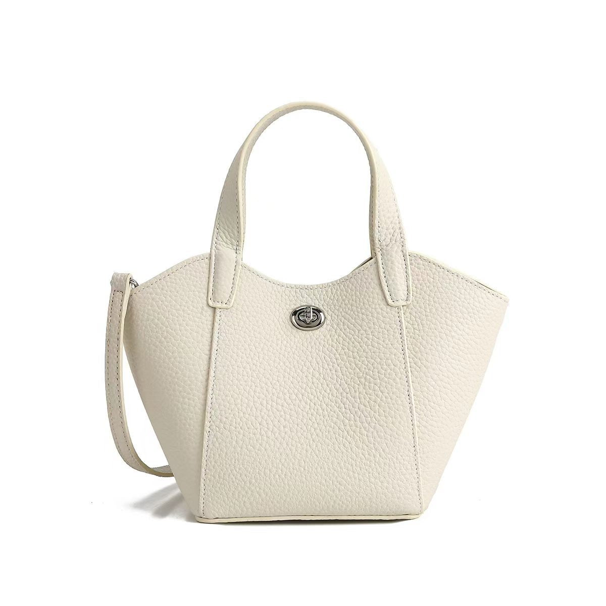 Women's Minimalist Commute Office Leather Workwear Tote Bag Shoulder Crossbody Purse Versatile Work and Travel