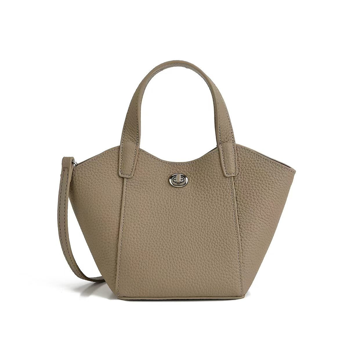 Women's Minimalist Commute Office Leather Workwear Tote Bag Shoulder Crossbody Purse Versatile Work and Travel
