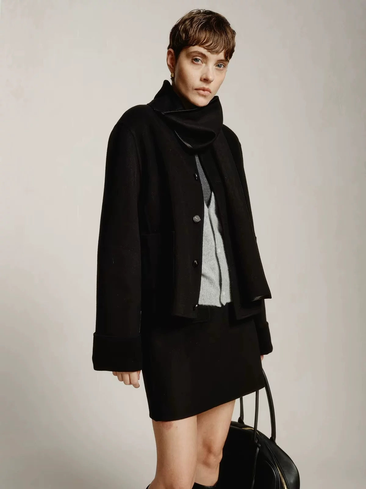 Women's Wool Fall Winter Retro Jacket Casual Coat for Cold Weather Travel Outdoor Holiday Date Night
