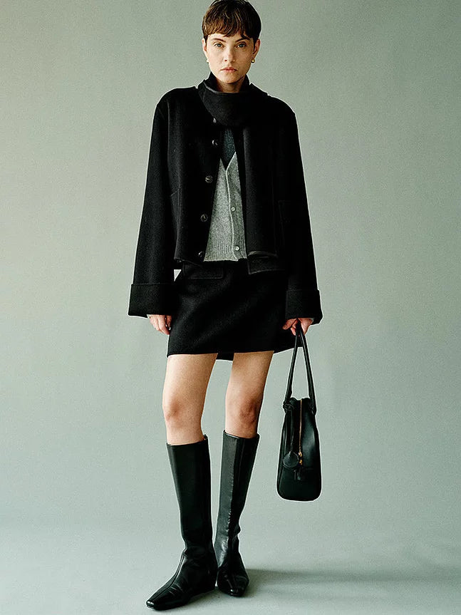Women's Wool Fall Winter Retro Jacket Casual Coat for Cold Weather Travel Outdoor Holiday Date Night