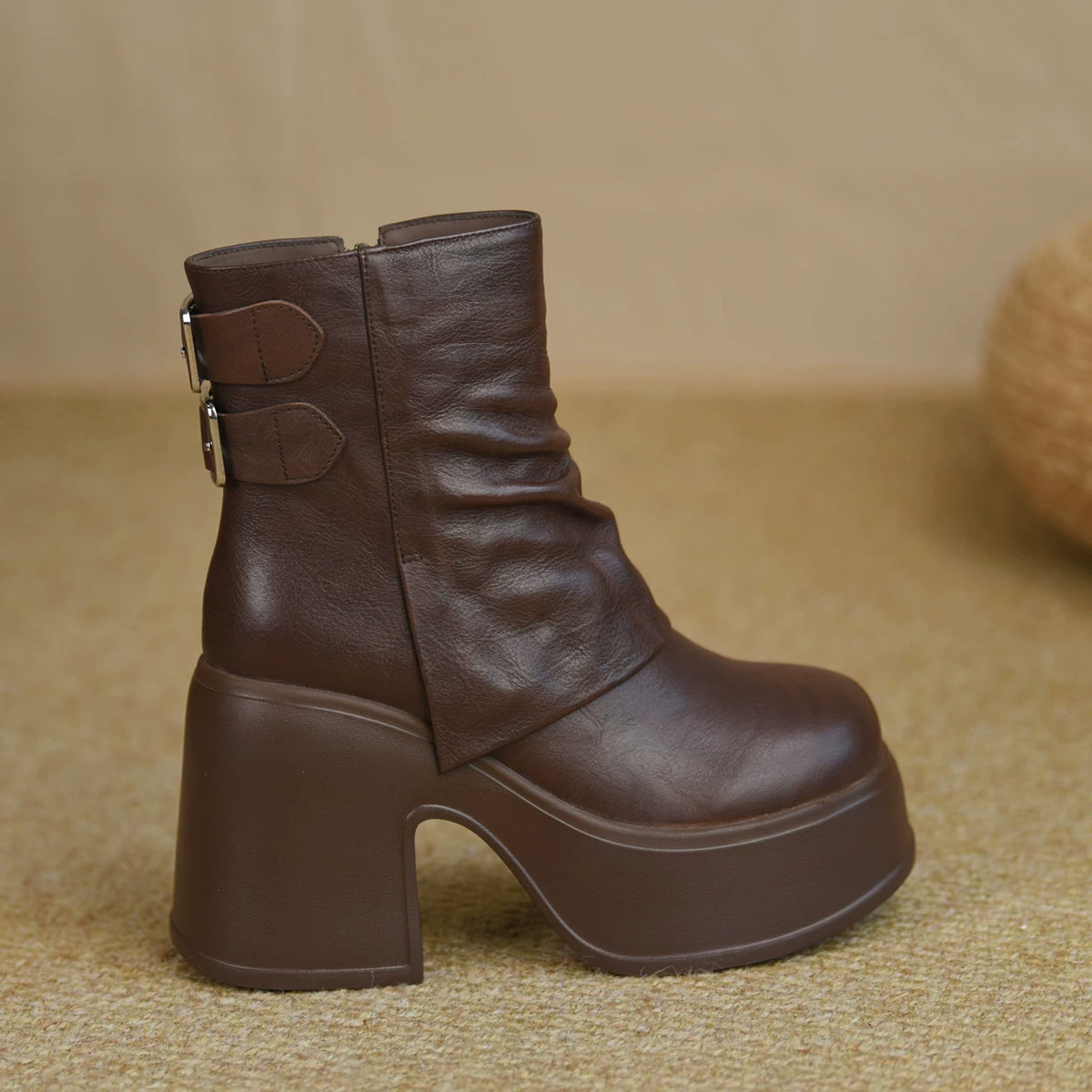 Brown (unlined) / EU 34