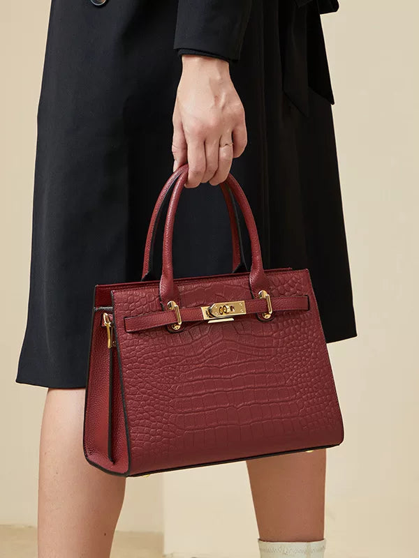 Women's Large-Capacity Leather Crossbody Bag for Travel and Sightseeing Everyday Casual Streetwear Date Night Office