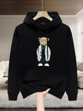 Men's Fall Winter Oversized Long Sleeve Casual Hoodie Sweatshirt for Layering in Spring Streetwear Travel and Weekend Everyday Date Night