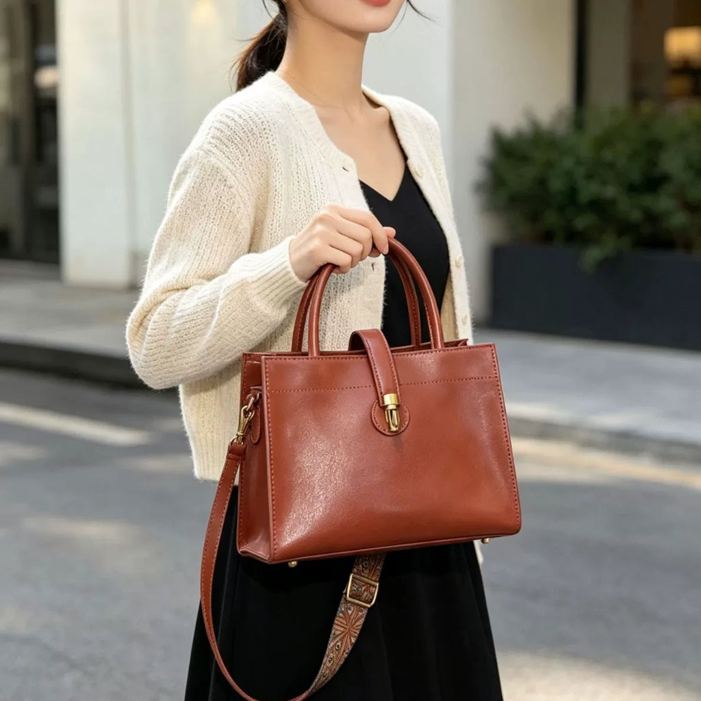 Women's Large-Capacity Office Workwear Retro Crossbody Bag for Travel and Sightseeing Everyday Casual Streetwear Date Night School