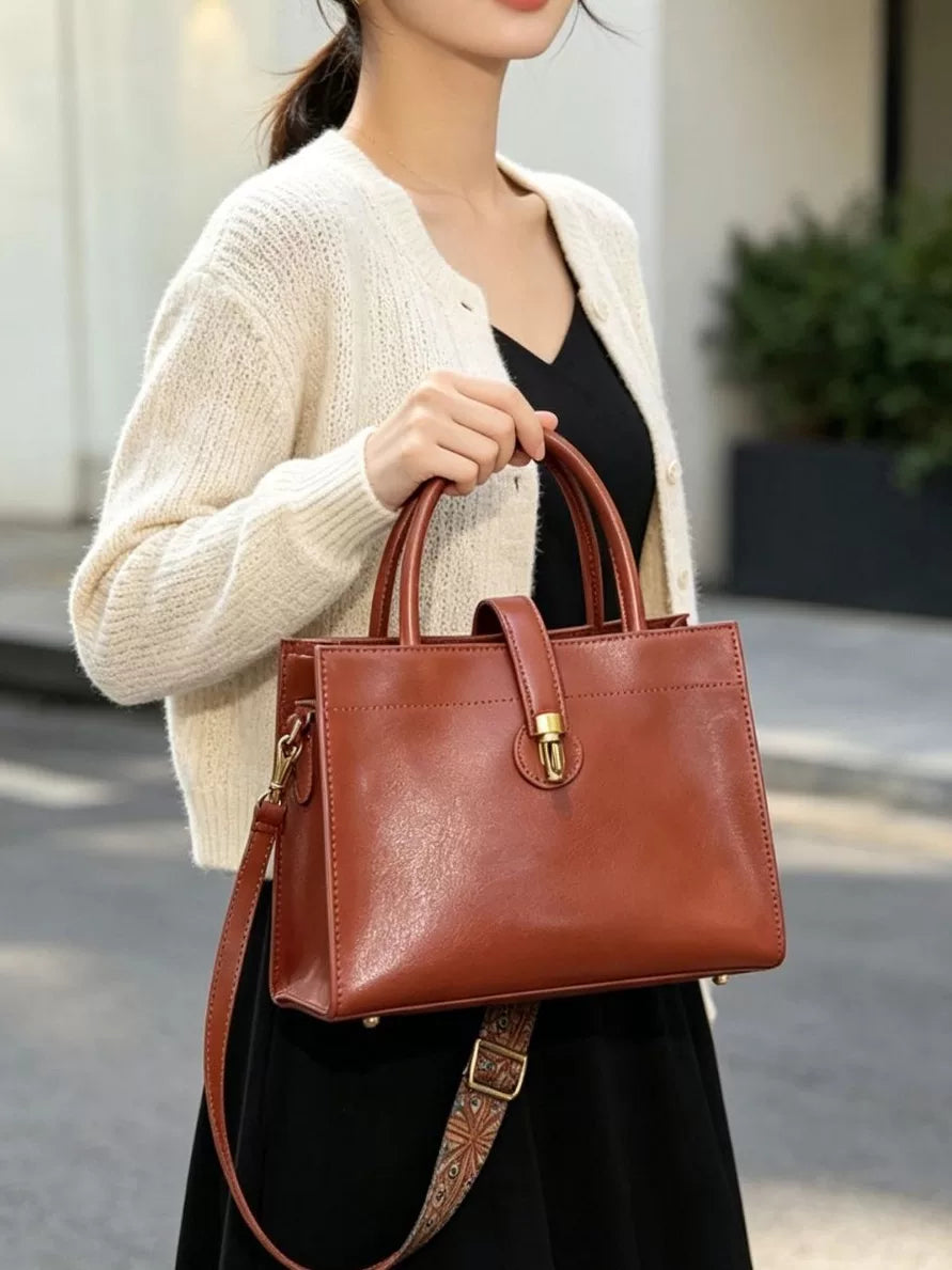 Women's Large-Capacity Office Workwear Retro Crossbody Bag for Travel and Sightseeing Everyday Casual Streetwear Date Night School