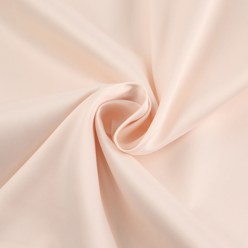 Women's V-Neck Winter Slim-Waist Satin Lantern Sleeve A-Line Dress Party Evening Outfit Day