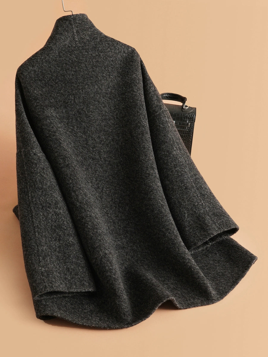 Women's Fall Winter Longline Thickened Mandarin Collar Fleece-Lined Midi Lace-Up Coat for Cold Weather Travel Office Spring Holiday