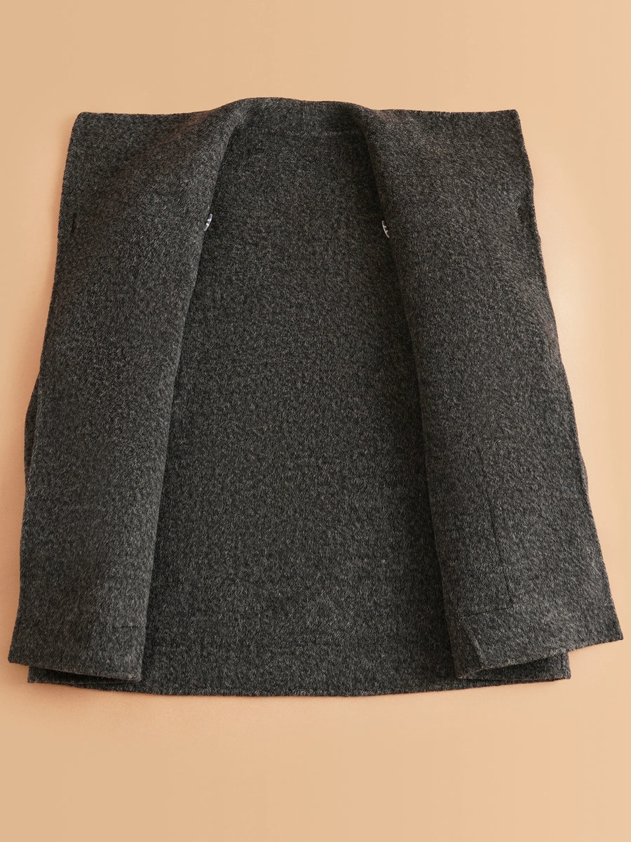 Women's Fall Winter Longline Thickened Mandarin Collar Fleece-Lined Midi Lace-Up Coat for Cold Weather Travel Office Spring Holiday
