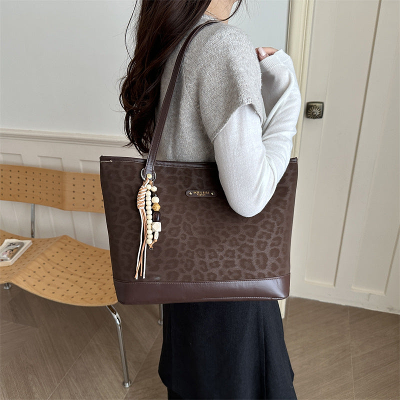 Women's Large-Capacity Minimalist Commute Fall Winter Office Workwear Tote Bag Shoulder Crossbody Purse Work and Travel