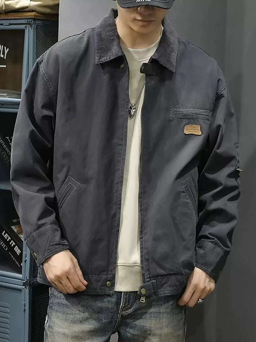 Men's Cotton Plus Size Oversized Jacket Casual Coat for Cold Weather Fall Travel Outdoor Holiday