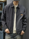 Men's Cotton Plus Size Oversized Jacket Casual Coat for Cold Weather Fall Travel Outdoor Holiday