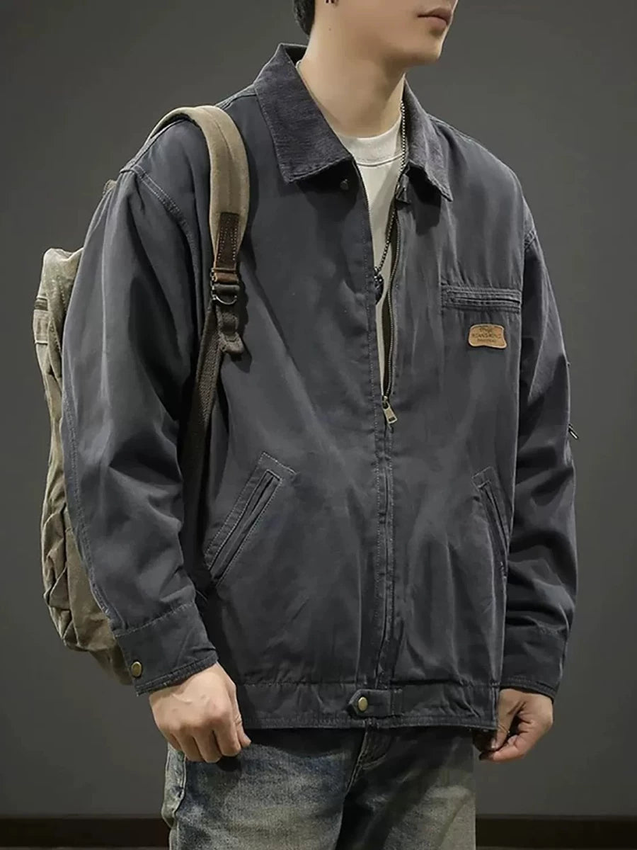 Men's Cotton Plus Size Oversized Jacket Casual Coat for Cold Weather Fall Travel Outdoor Holiday