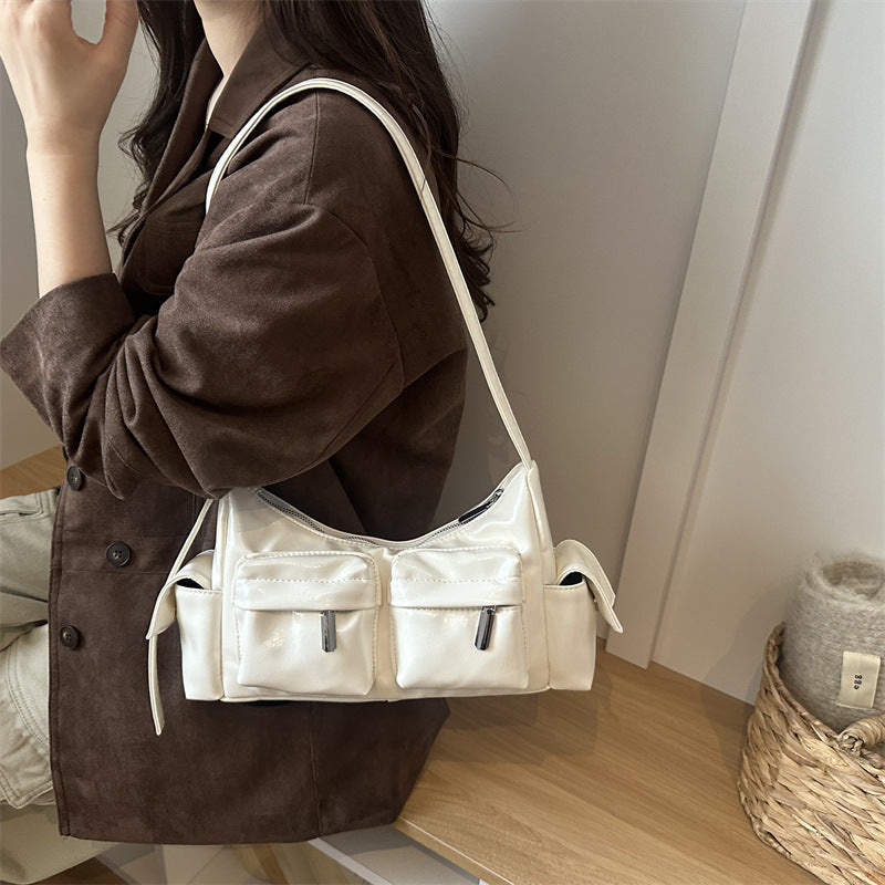 Women's Large-Capacity Lightweight Minimalist Commute Office Workwear Casual Tote Bag Shoulder Crossbody Purse Work and Travel School