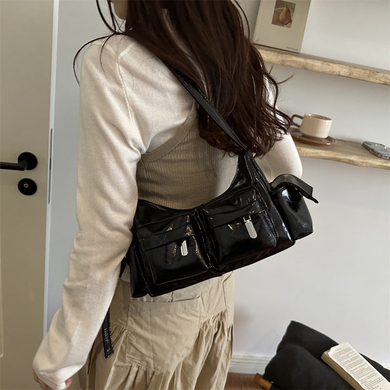 Women's Large-Capacity Lightweight Minimalist Commute Office Workwear Casual Tote Bag Shoulder Crossbody Purse Work and Travel School