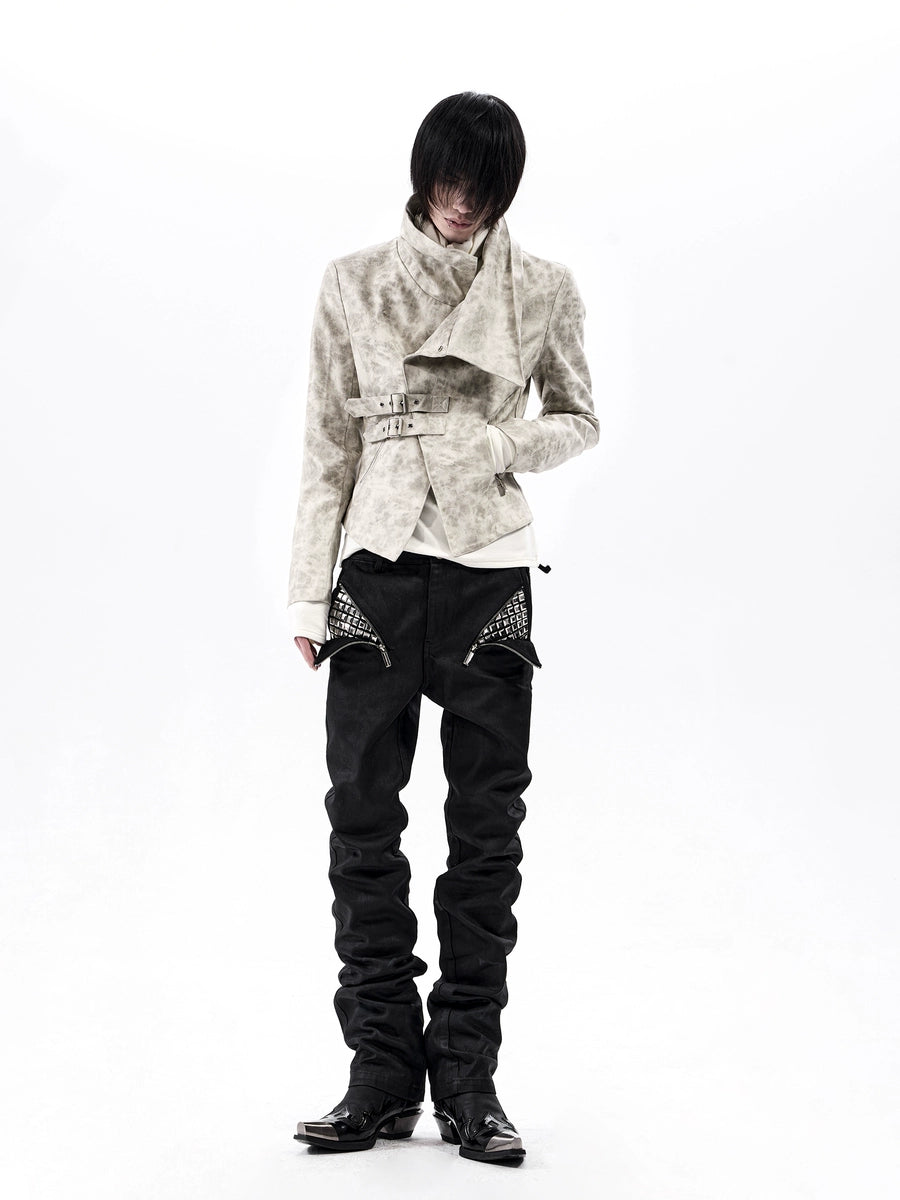 Men's Waist-Defining Fall Winter Slim-Waist Cropped Waist-Cinching Jacket Casual Coat for Cold Weather Travel Outdoor Holiday Date Night