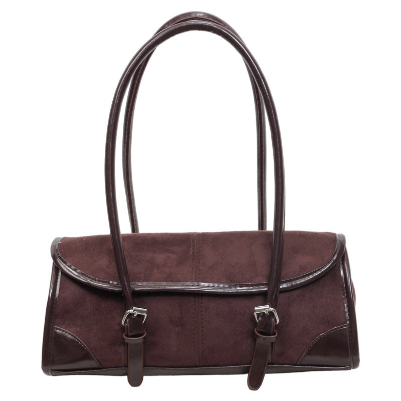 Women's Large-Capacity Korean-Style Retro Casual Tote Bag Shoulder Crossbody Purse Work and Travel Office