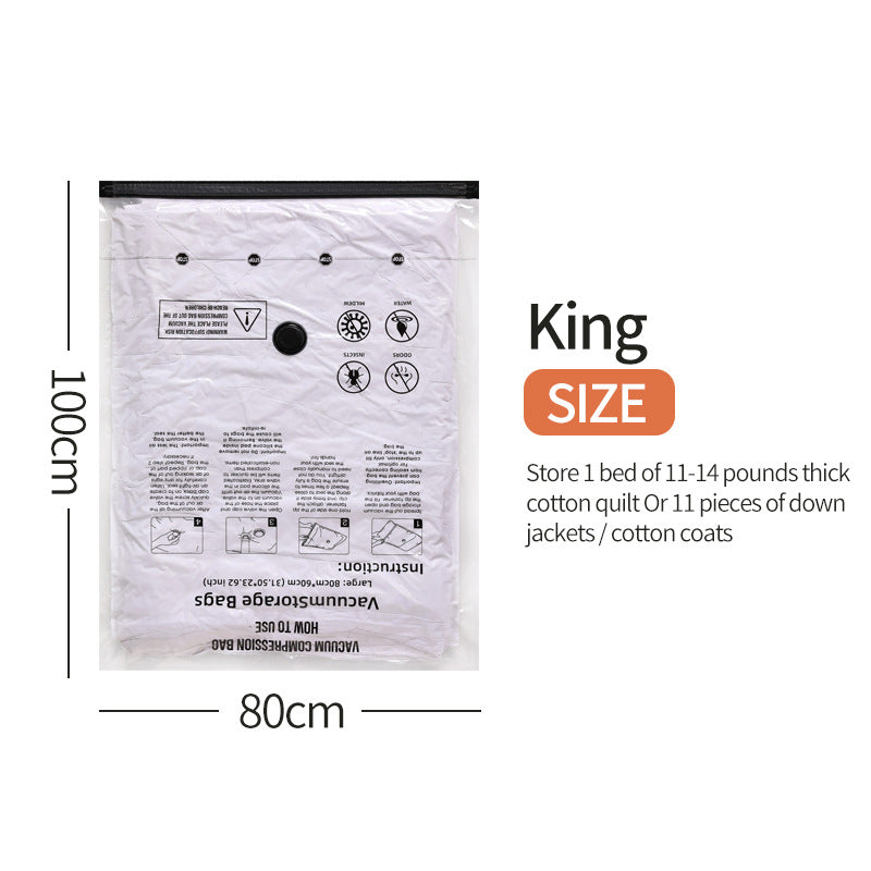 Vacuum Compression Storage Bags for Travel & Home Organization