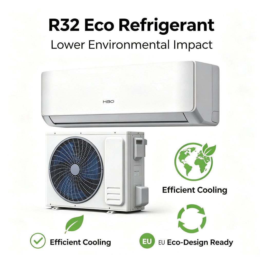 AC R32 Inverter Split Air Conditioner Ductless Mini Split for Bedroom and Living Room Home Cooling