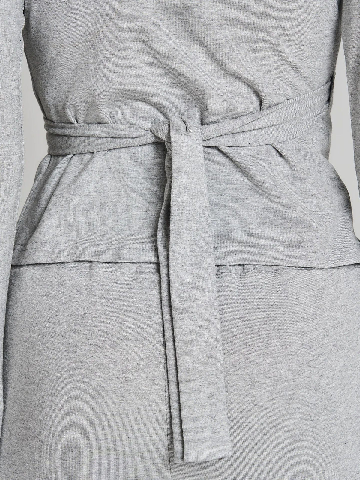 Wrap V‑Neck Tie‑Detail Pajama Set | Women Long Sleeve Top & Drawstring Long Pants Loungewear Sleepwear S‑XL