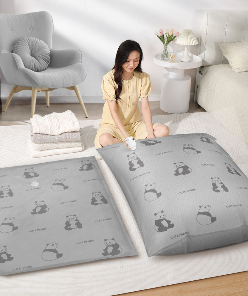 Thick Oxford Fabric Vacuum Storage Bags, Reusable Space‑Saver Bags for Clothes, Quilts & Bedding, Dust‑Proof Moisture‑Proof Vacuum Seal Bags