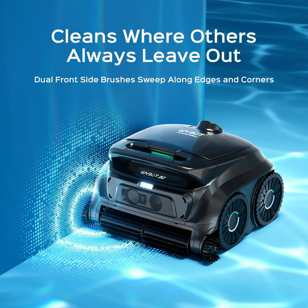 WYBOT B1 Robotic Pool Cleaner Black for Inground and Above Ground Home Swimming Pools