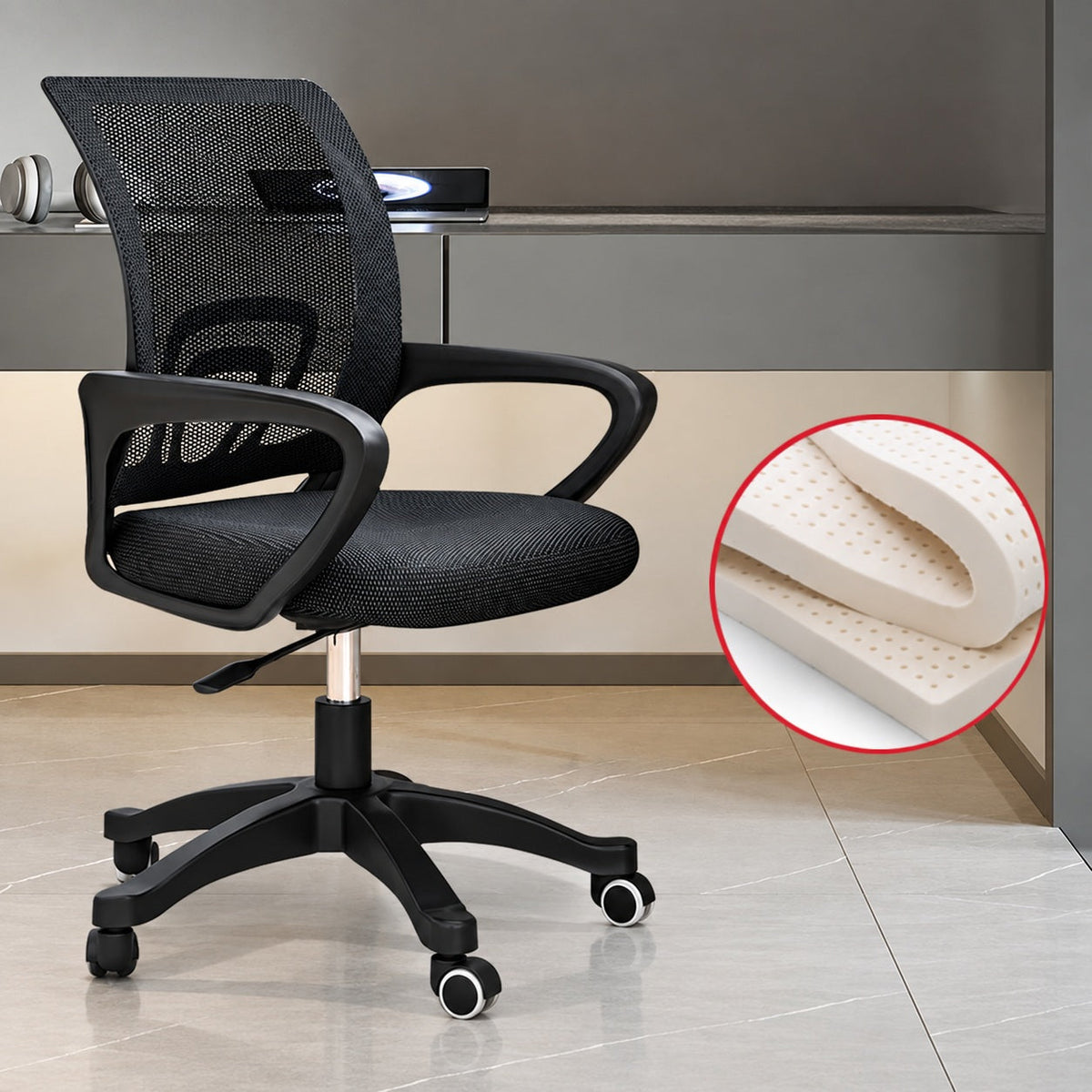JY 011 Lumbar Support Mesh Executive Chair Executive Office Chair for Home Office Study Desk and Long Sitting Sessions