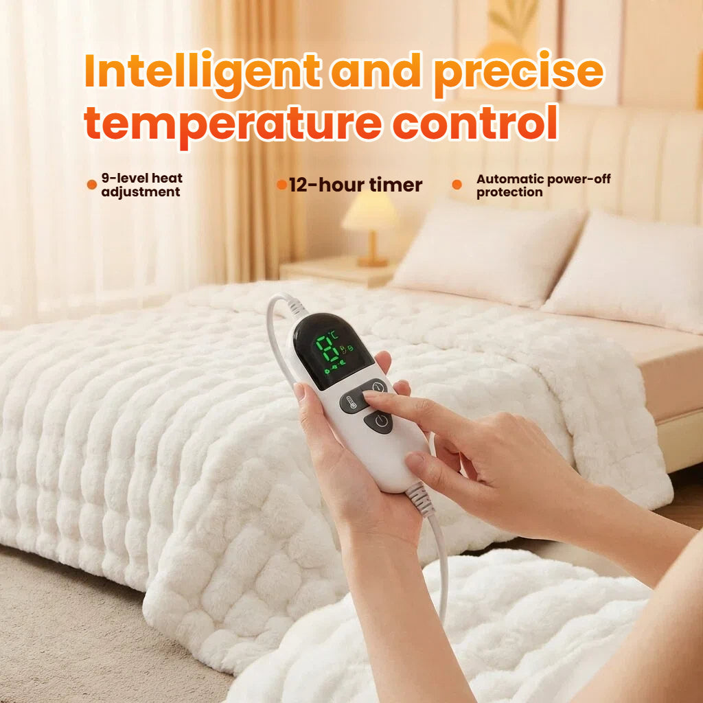 Electric Heating Blanket with Temperature Controller for Winter Bedroom for Daily Home Use