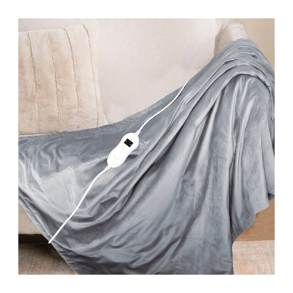 Wangfeng TBB002-S29 Electric Heated Throw Blanket with Temperature Controller for Winter Bedroom