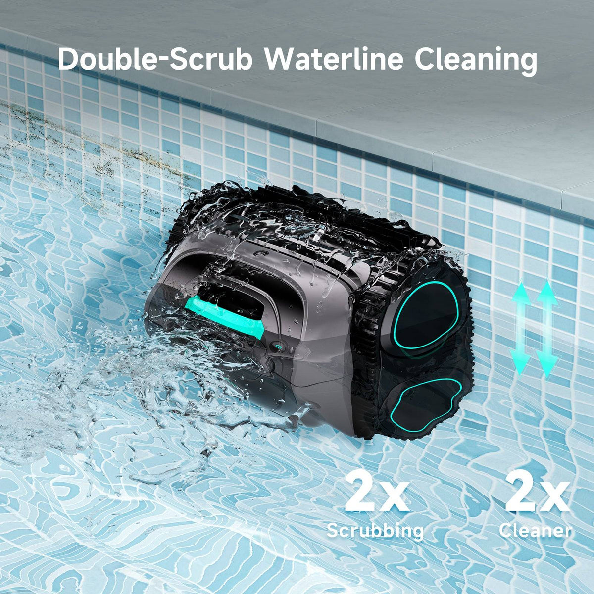 WYBOT C1 Robotic Pool Cleaner Gray for Inground and Above Ground Home Swimming Pools