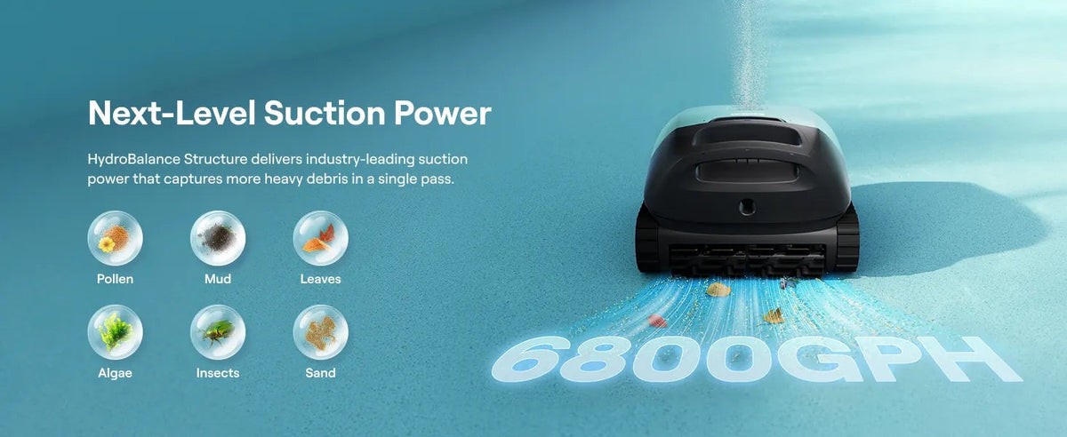 Beatbot Sora 10 Robotic Pool Cleaner Deep Blue for Inground and Above Ground Home Swimming Pools