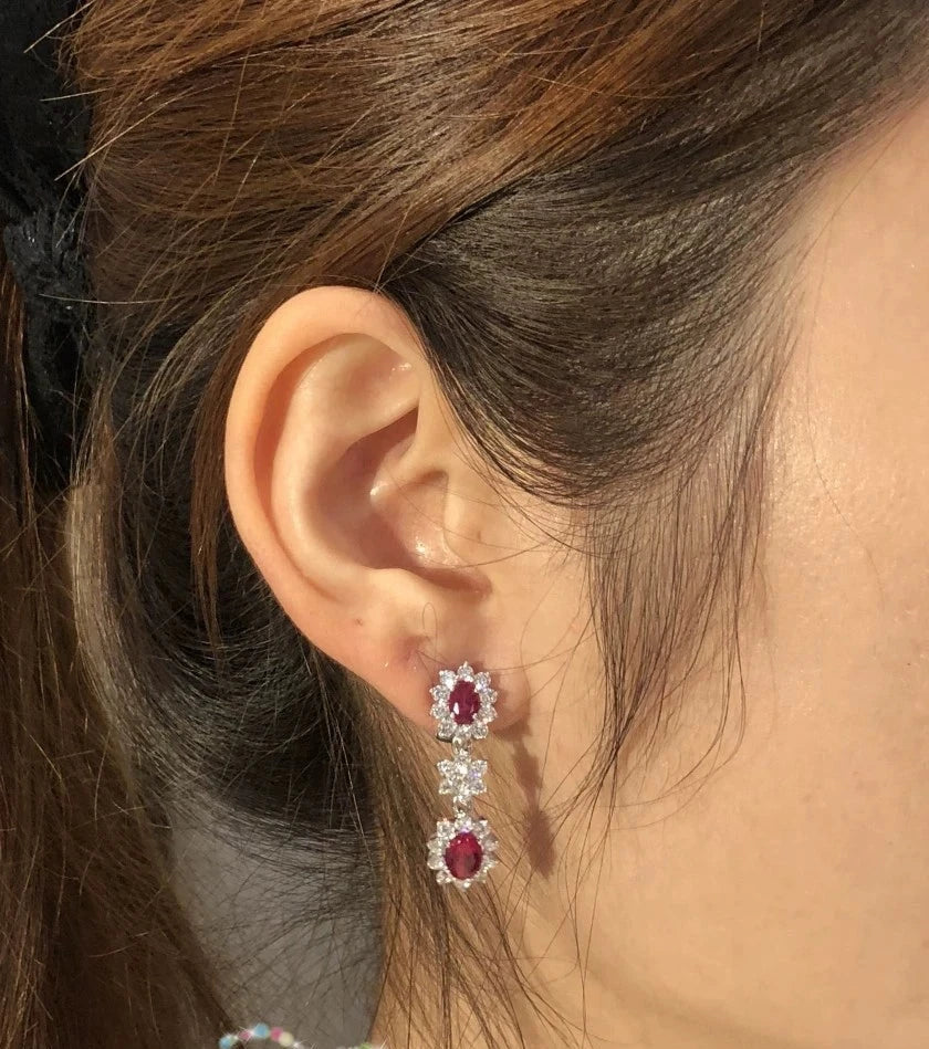 Floral ear cuffs by Yoshan, detail view 3