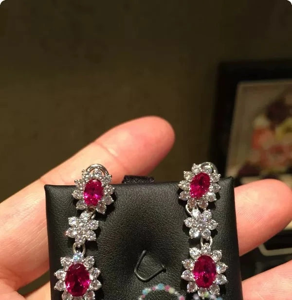 Floral ear cuffs by Yoshan, detail view 4