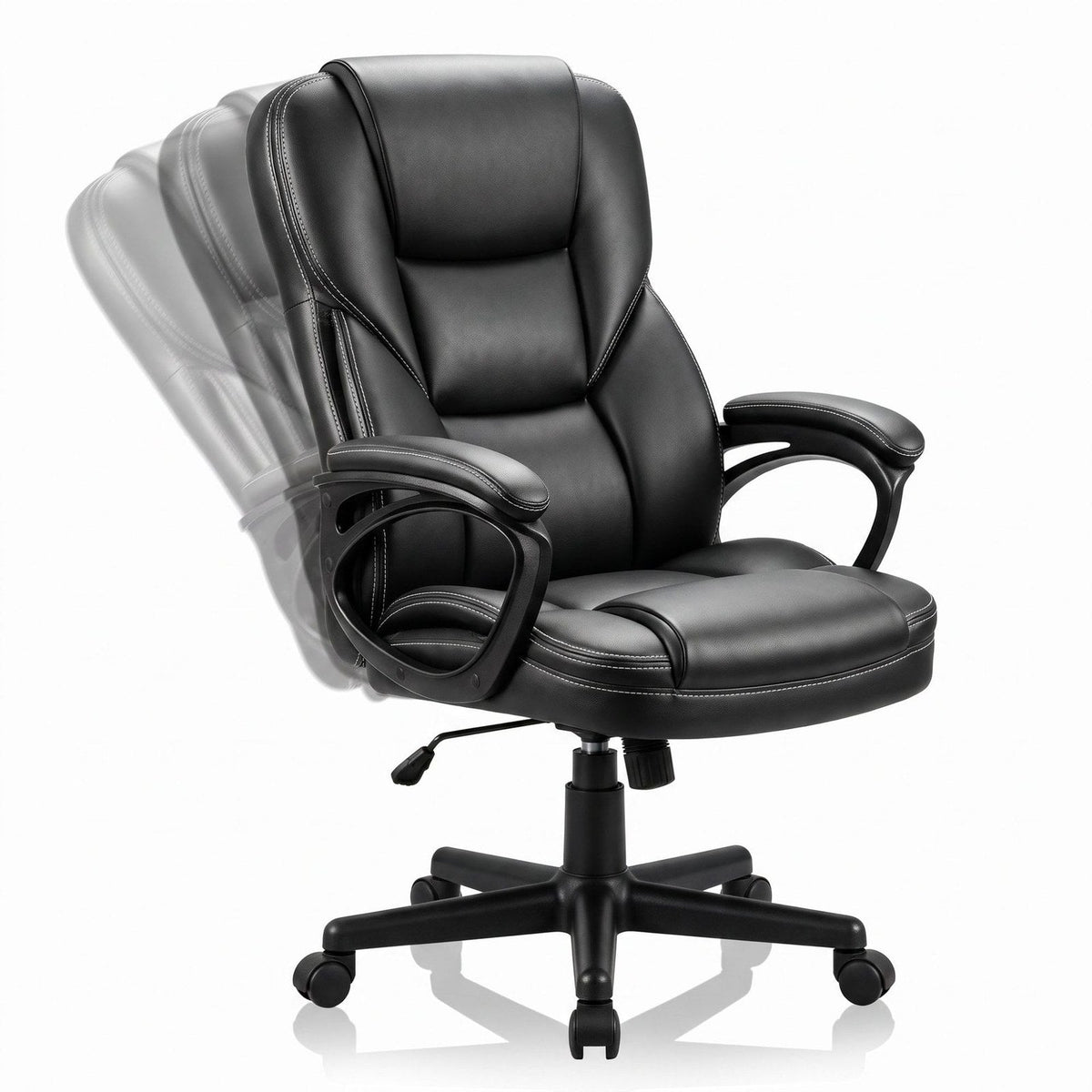 JY 101 Reclining PU Leather Ergonomic Office Chair for Home Office Study Desk and Long Sitting Sessions