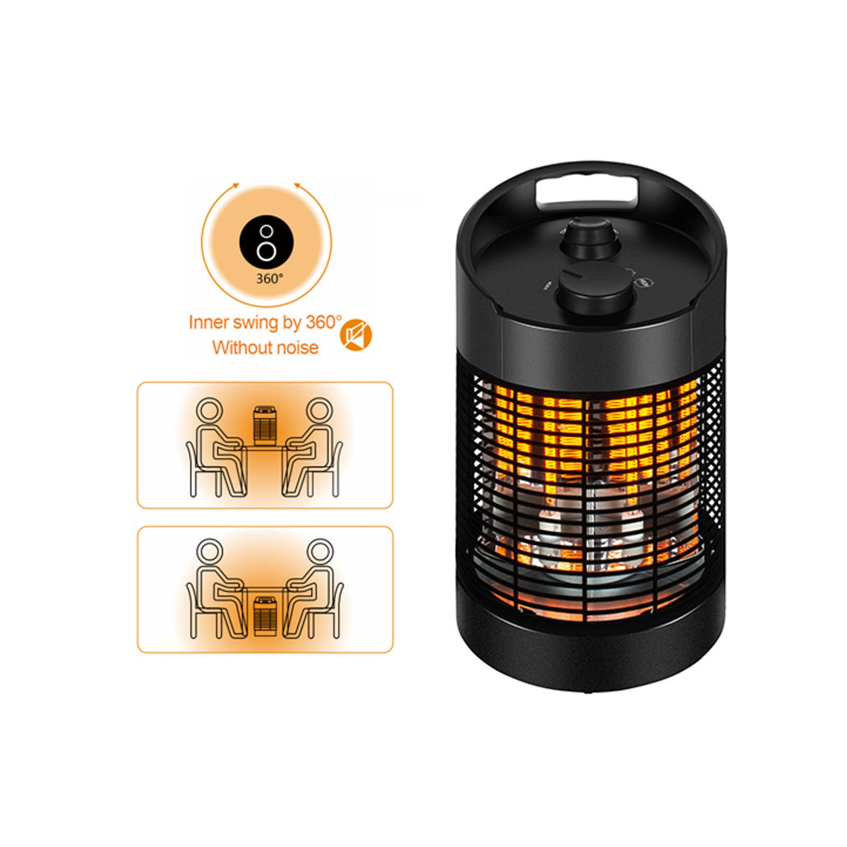 Nordica NH-35A Infrared Tower Heater for Bedroom Home Office and Living Room for Daily Home Use