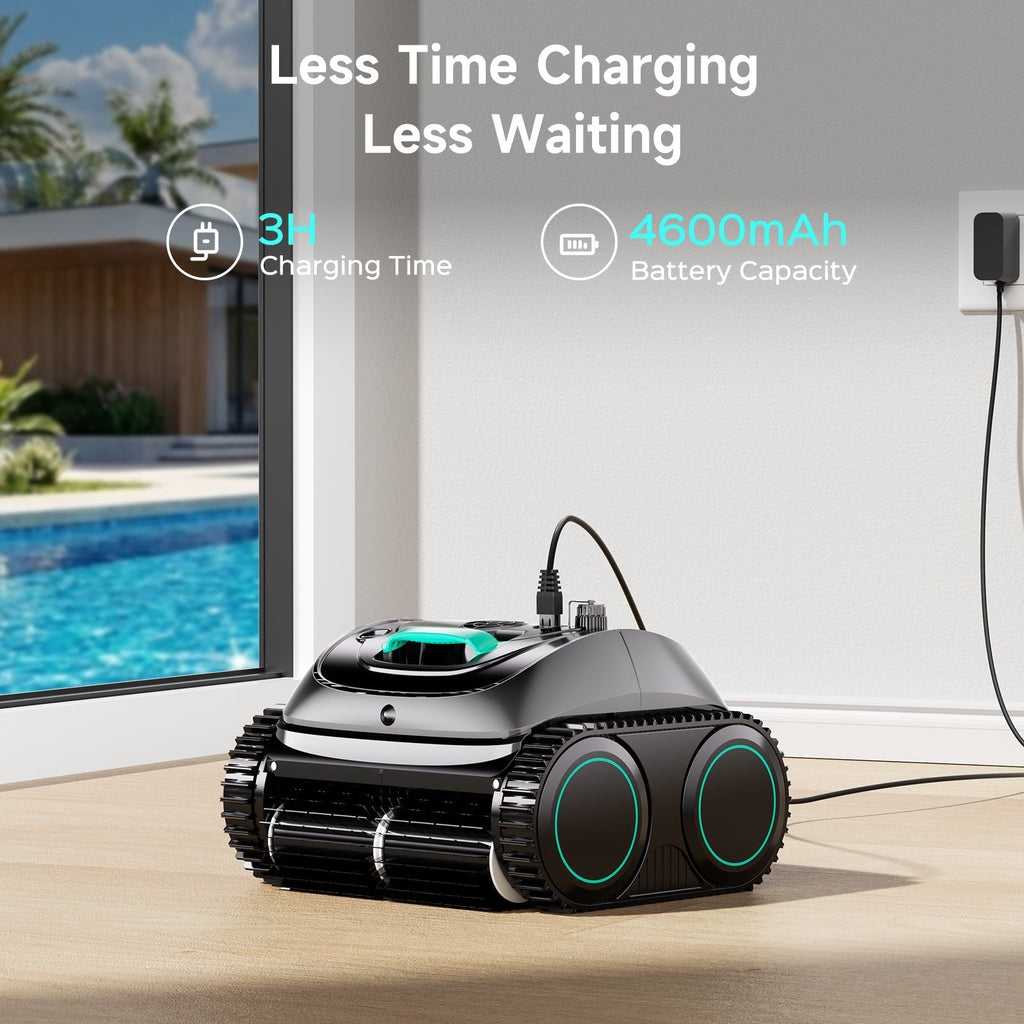 WYBOT C1 Robotic Pool Cleaner Gray for Inground and Above Ground Home Swimming Pools