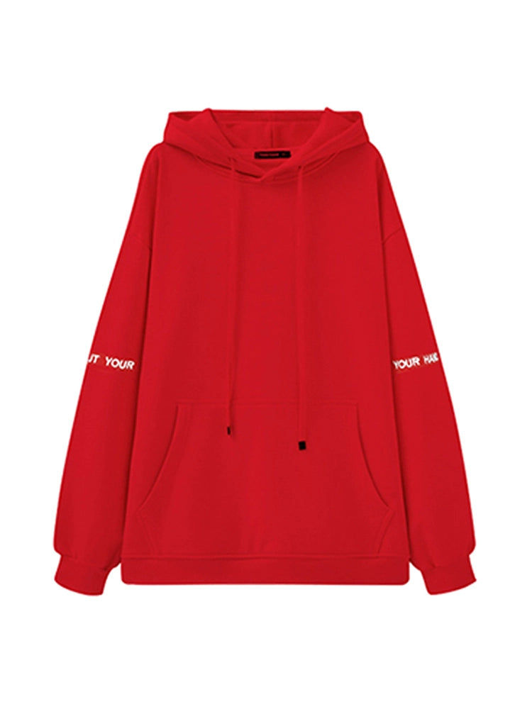 Women's Longline Fleece-Lined Plus Size Oversized Midi Hoodie Sweatshirt for Casual Streetwear Fall Travel and Weekend Everyday Date Night