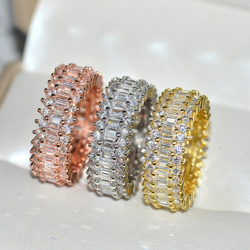 Cubic zirconia ring by Yoshan, detail view 2