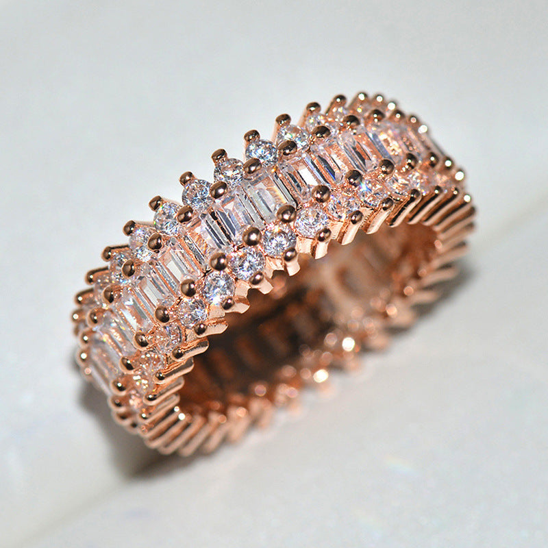 Cubic zirconia ring by Yoshan, detail view 4
