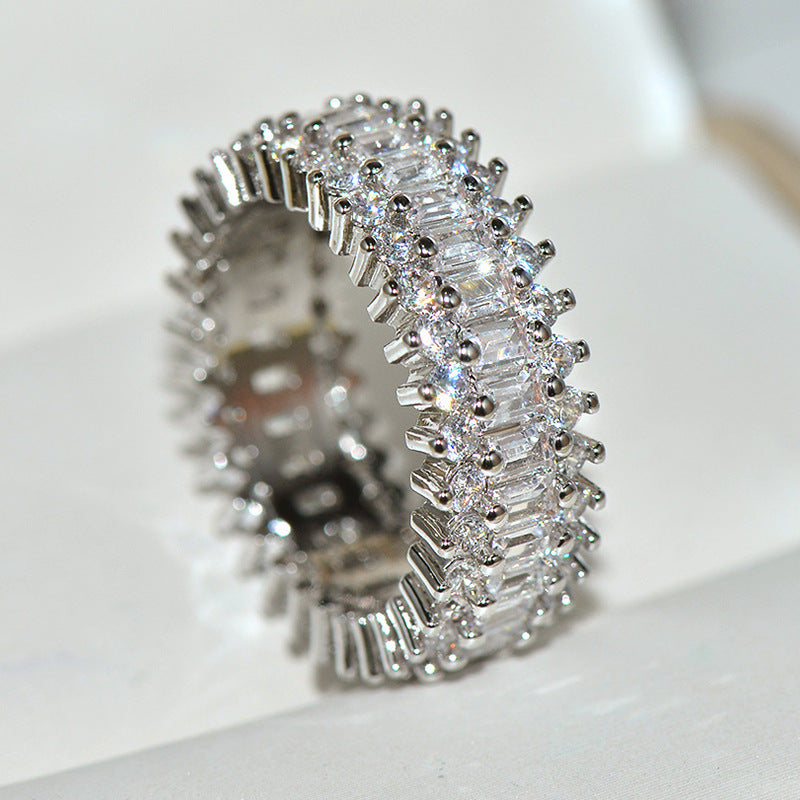 Cubic zirconia ring by Yoshan, detail view 5