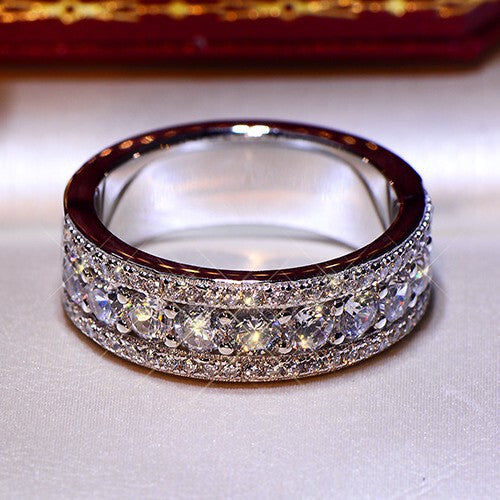 Cubic zirconia ring by Yoshan, detail view 2