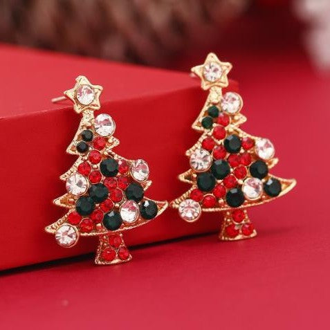 Christmas Ring Set, Christmas Tree Rings, 3-Piece or 12-Piece Assorted Holiday Party Favor Pack, Stocking Stuffers and Gift Exchange Present for Kids and Adults