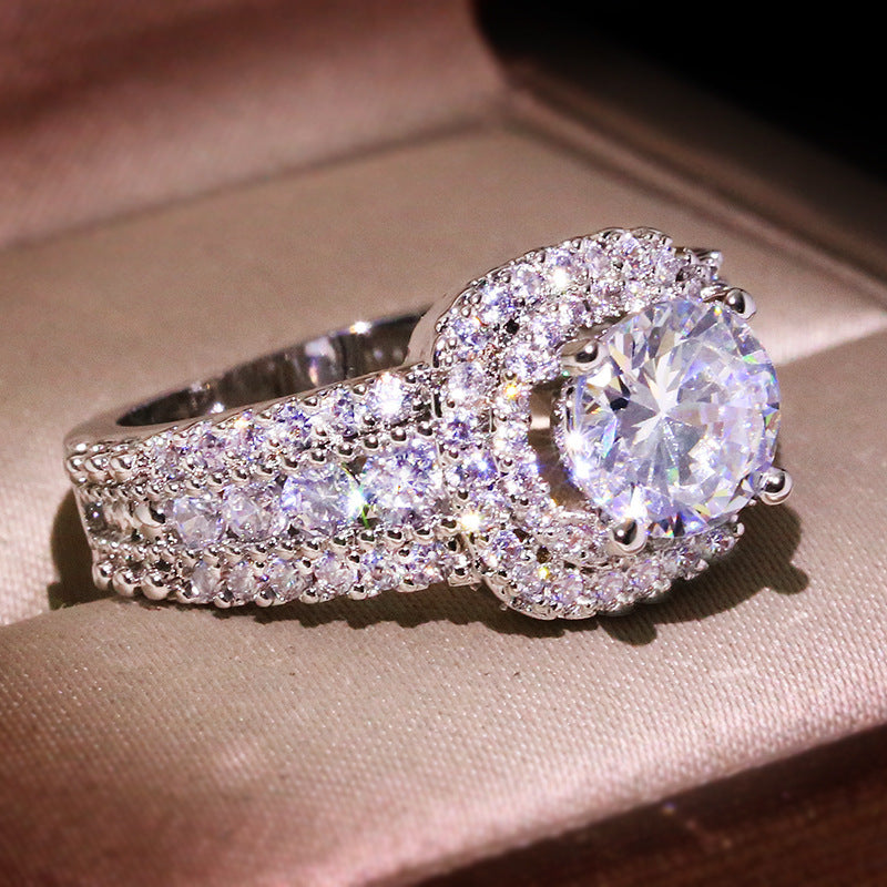 Cubic zirconia ring by Yoshan