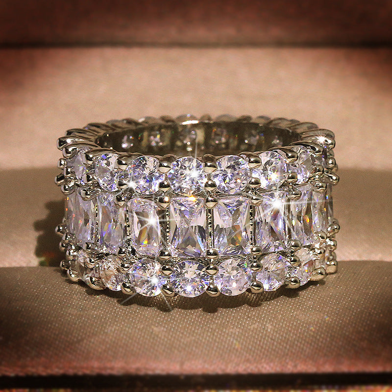 Cubic zirconia statement ring by Yoshan