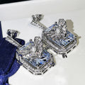 Cubic zirconia earrings by Yoshan, detail view 3