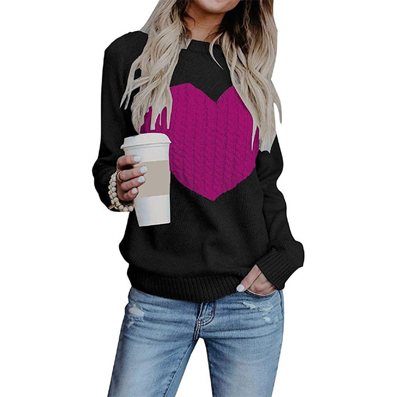 Women's Fall Winter Plus Size Long Sleeve Sweater Knit Pullover Top Everyday Wear